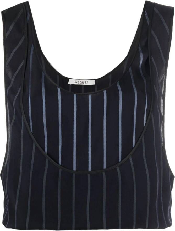 Gauchère Gestreepte tanktop Blauw