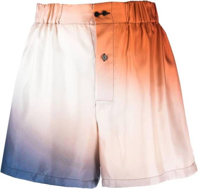 Gauchère Zijden shorts Oranje