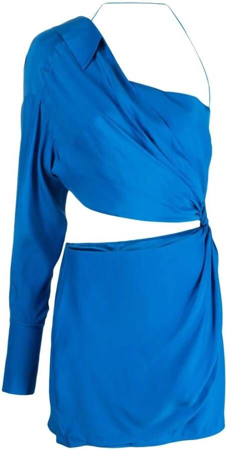 GAUGE81 Asymmetrische blousejurk Blauw