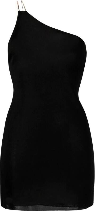 GAUGE81 Asymmetrische jurk Zwart