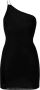 GAUGE81 Asymmetrische jurk Zwart - Thumbnail 1