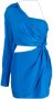 GAUGE81 Asymmetrische mini-jurk Blauw - Thumbnail 1