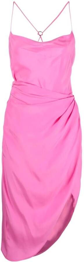 GAUGE81 Gedrapeerde jurk Roze