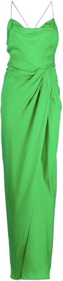 GAUGE81 Gedrapeerde maxi-jurk Groen