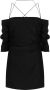 GAUGE81 Off-shoulder mini-jurk Zwart - Thumbnail 1