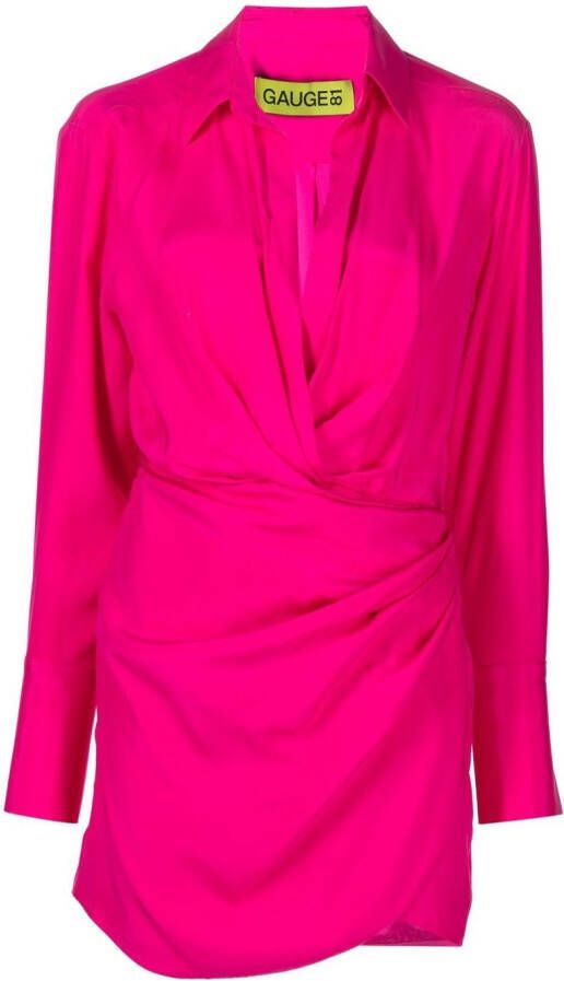 GAUGE81 Blousejurk met ruches Roze