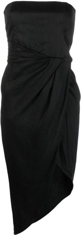 GAUGE81 Strapless jurk Zwart