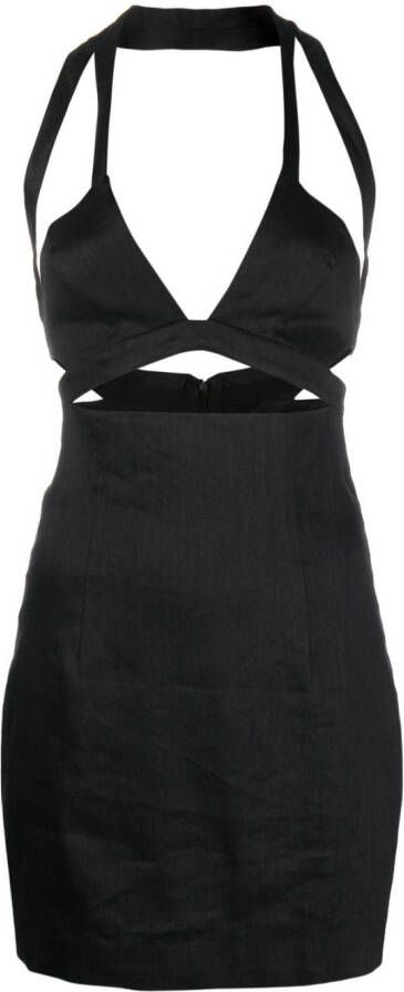 GAUGE81 Uitgesneden mini-jurk Zwart