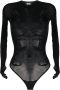 GCDS Body met zebraprint Zwart - Thumbnail 1