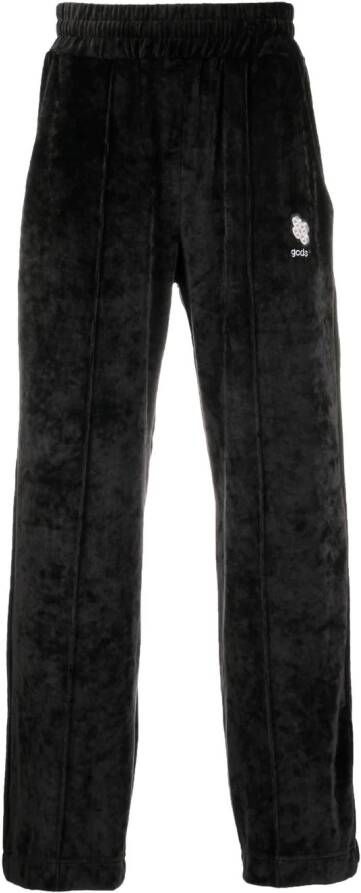 Gcds Broek met geborduurd logo Zwart