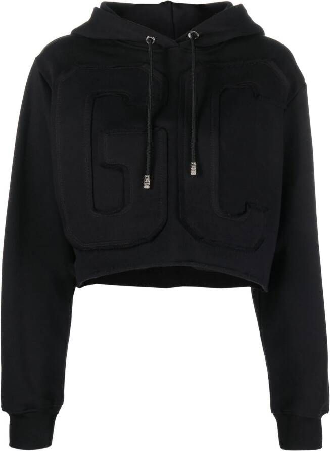 Gcds Cropped hoodie Zwart