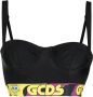 GCDS Cropped top Zwart - Thumbnail 1