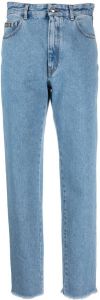 Gcds crystal-embellished detail straight jeans Blauw