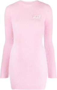 Gcds Mini-jurk met logo van kristal Roze