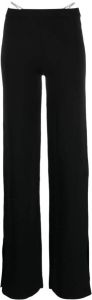 Gcds crystal-thong flared trousers Zwart