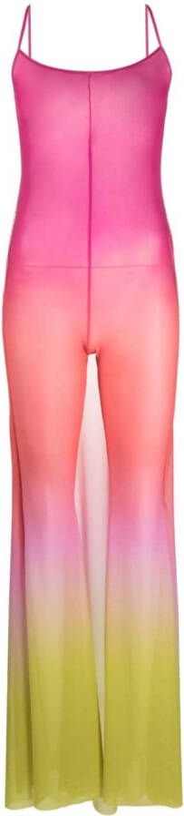 Gcds Doorzichtige jumpsuit Roze