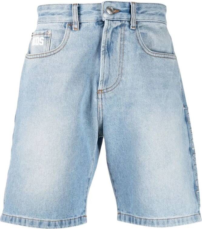 Gcds Denim shorts Blauw