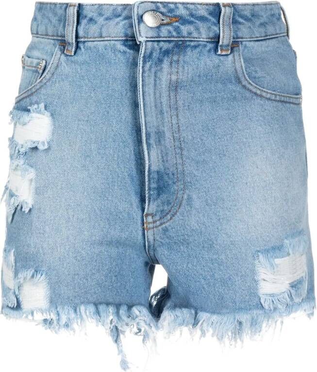 GCDS Denim shorts Blauw