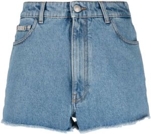 Gcds high-waisted denim shorts Blauw