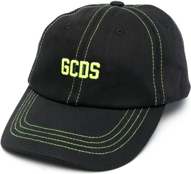 Gcds Honkbalpet met geborduurd logo Zwart