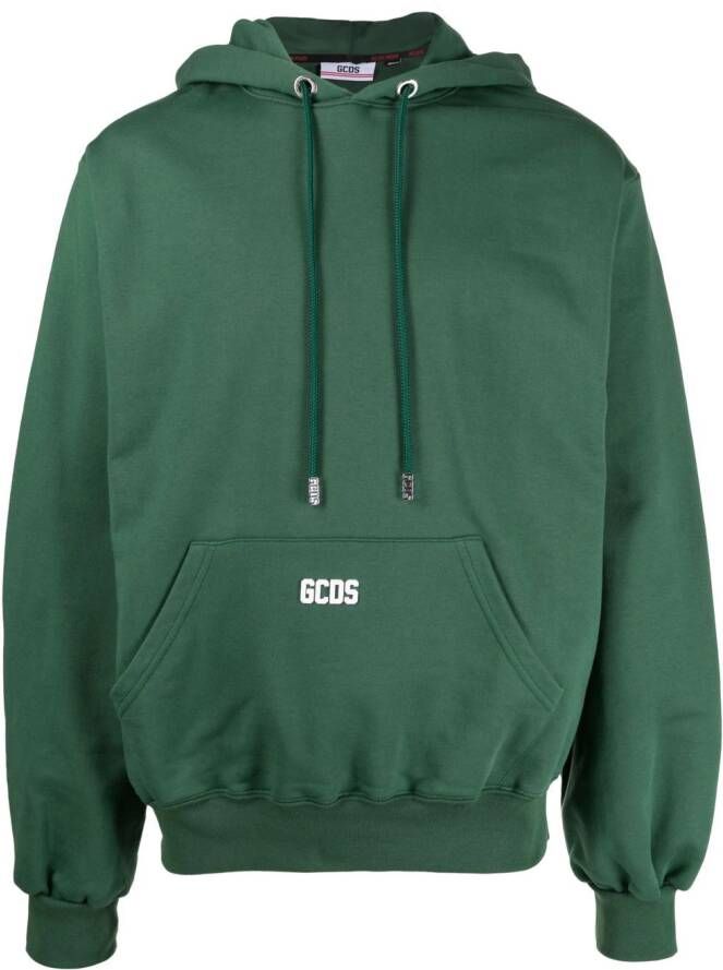 GCDS Hoodie met logoplakkaat Groen
