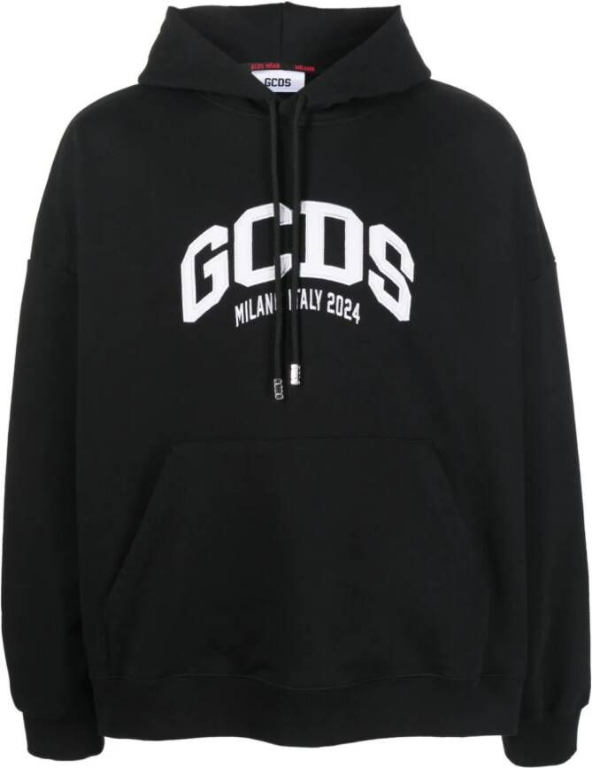 Gcds Hoodie met logoprint Zwart