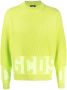 GCDS Intarsia trui Groen - Thumbnail 1