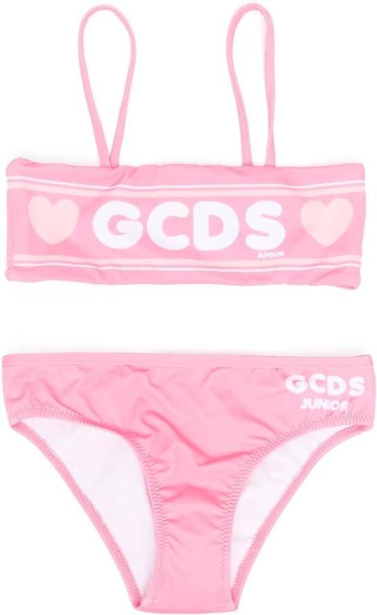 Gcds Kids Bikini met hartprint Roze