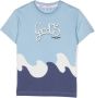 Gcds Kids T-shirt met print Blauw - Thumbnail 1