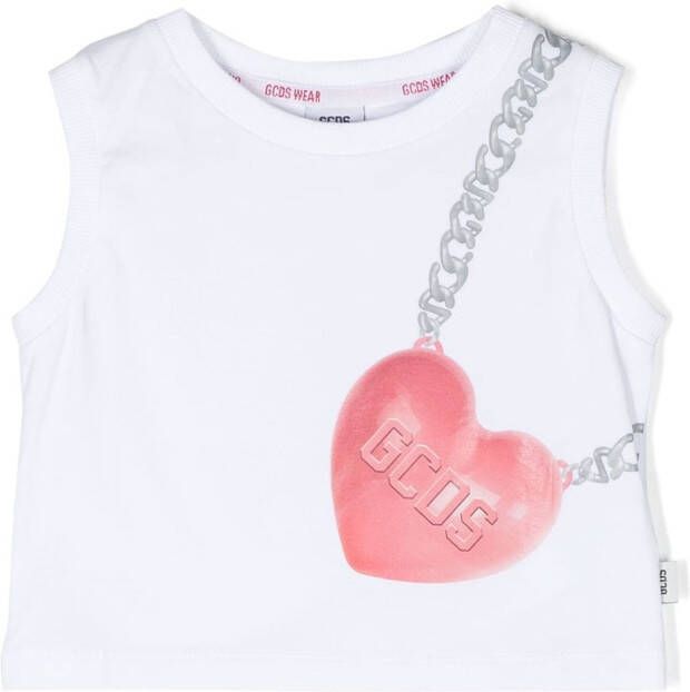Gcds Kids Cropped top Wit