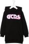 Gcds Kids Hoodie met logoprint Zwart - Thumbnail 1