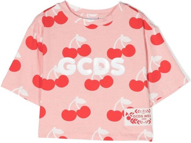 Gcds Kids T-shirt met logopatch Roze