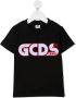 Gcds Kids T-shirt met geborduurd logo Zwart - Thumbnail 1