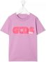Gcds Kids T-shirt met logoprint Paars - Thumbnail 1