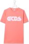 Gcds Kids T-shirt met logoprint Roze - Thumbnail 1