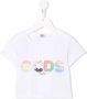 Gcds Kids T-shirt met logoprint Wit - Thumbnail 1