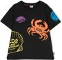 Gcds Kids T-shirt met logoprint Zwart - Thumbnail 1