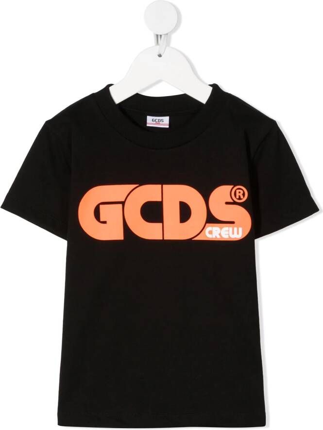Gcds Kids T-shirt met logoprint Zwart