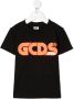 Gcds Kids T-shirt met logoprint Zwart - Thumbnail 1