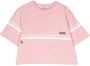 Gcds Kids T-shirt met streepdetail Roze - Thumbnail 1