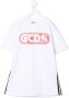 Gcds Kids T-shirtjurk met glitterdetail Wit - Thumbnail 1