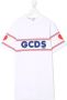 Gcds Kids T-shirtjurk met logoprint Wit - Thumbnail 1