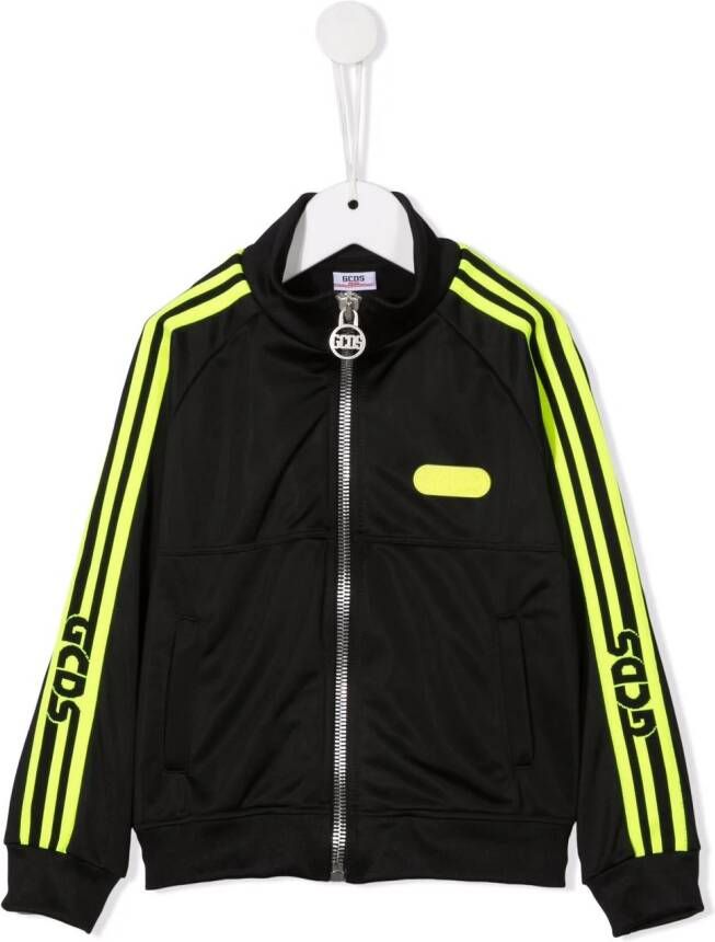 Gcds Kids Trainingsjack met logoprint Zwart