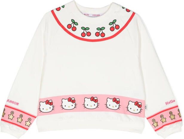 Gcds Kids x Hello Kitty sweater met print Wit