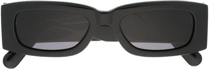 Gcds Zonnebril met rechthoekig montuur Zwart