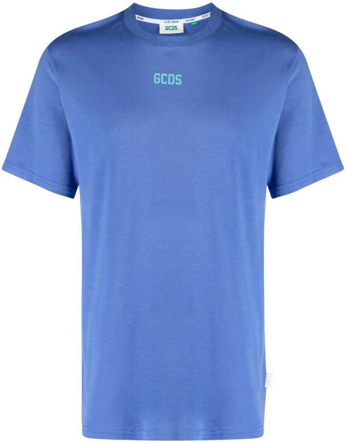 Gcds T-shirt met logoprint Blauw
