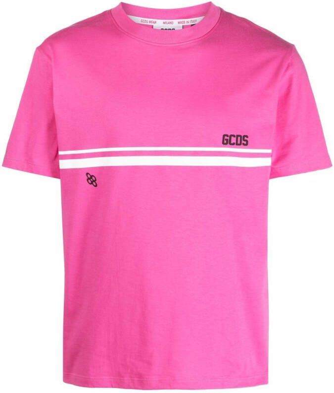 Gcds T-shirt met logoprint Roze