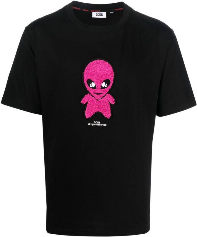 GCDS T-shirt met logoprint Zwart
