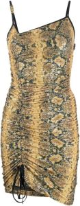 Gcds Mini-jurk met slangenprint Geel