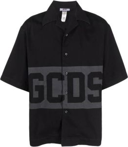 Gcds Overhemd met logoprint Zwart